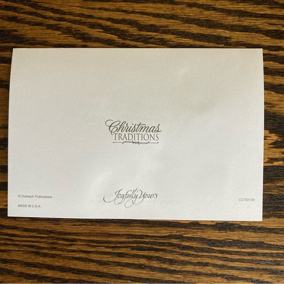 4 Joyfully Yours Christmas Traditions Shepherd Lamb Greeting Cards Envelopes - Picture 5 of 7